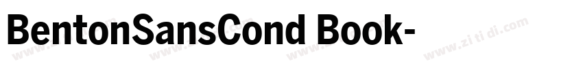 BentonSansCond Book字体转换